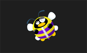 可爱的甲壳虫飞舞flash动画